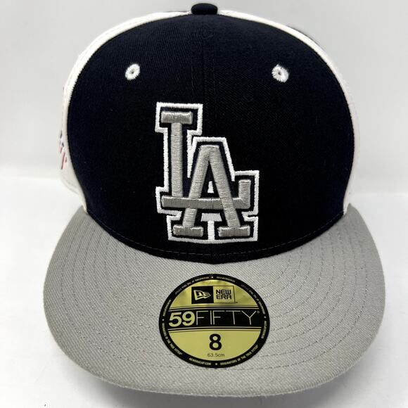 Dodgers Hat Cap New Era MLB Baseball World Series Team PU Leather Cloth - Picture 1 of 13